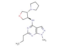 1-methyl-6-propyl-N-[(3R*,4R*)-4-pyrrolidin-1-yltetrahydrofuran-3-yl]-1H-pyrazolo[3,4-d]pyrimidin-4-amine