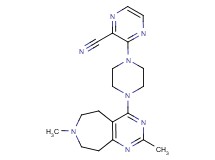 3-[4-(2,7-dimethyl-6,7,8,9-tetrahydro-5H-pyrimido[4,5-d]azepin-4-yl)piperazin-1-yl]pyrazine-2-carbonitrile