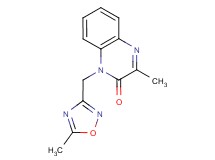 3-methyl-1-[(5-methyl-1,2,4-oxadiazol-3-yl)methyl]quinoxalin-2(1H)-one