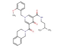 5-(3,4-dihydro-2(1H)-isoquinolinylcarbonyl)-1-(2-methoxybenzyl)-N-(3-methylbutyl)-4-oxo-1,4-dihydro-3-pyridinecarboxamide