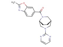 2-methyl-6-{[(1S*,5R*)-3-(2-pyrimidinyl)-3,6-diazabicyclo[3.2.2]non-6-yl]carbonyl}-1,3-benzoxazole
