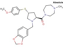 1-{(4R)-1-(1,3-benzodioxol-5-ylmethyl)-4-[(4-methoxyphenyl)thio]-L-prolyl}-4-methyl-1,4-diazepane