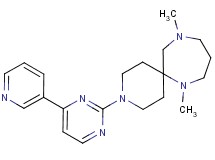 7,11-dimethyl-3-[4-(3-pyridinyl)-2-pyrimidinyl]-3,7,11-triazaspiro[5.6]dodecane