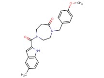 4-(4-methoxybenzyl)-1-[(5-methyl-1H-indol-2-yl)carbonyl]-1,4-diazepan-5-one