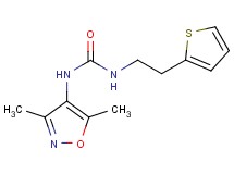 N-(3,5-dimethylisoxazol-4-yl)-N'-[2-(2-thienyl)ethyl]urea