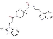 N-[2-(1H-indol-3-yl)ethyl]-6-[3-(2-methyl-1H-benzimidazol-1-yl)propanoyl]-6-azaspiro[2.5]octane-1-carboxamide