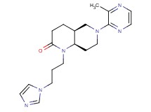 (4aS*,8aR*)-1-[3-(1H-imidazol-1-yl)propyl]-6-(3-methylpyrazin-2-yl)octahydro-1,6-naphthyridin-2(1H)-one