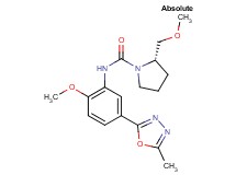 (2S)-2-(methoxymethyl)-N-[2-methoxy-5-(5-methyl-1,3,4-oxadiazol-2-yl)phenyl]pyrrolidine-1-carboxamide