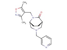 (1S*,5R*)-6-[(3,5-dimethyl-4-isoxazolyl)methyl]-3-(3-pyridinylmethyl)-3,6-diazabicyclo[3.2.2]nonan-7-one