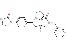 (3aS*,5S*,9aS*)-5-[4-(2-oxo-1-imidazolidinyl)phenyl]-2-(3-pyridinylmethyl)hexahydro-7H-pyrrolo[3,4-g]pyrrolizin-1(2H)-one