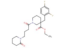 ethyl 3-(2,4-difluorobenzyl)-1-[4-(2-oxo-1-piperidinyl)butanoyl]-3-piperidinecarboxylate