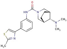 (8-syn)-8-(dimethylamino)-N-[3-(2-methyl-1,3-thiazol-4-yl)phenyl]-3-azabicyclo[3.2.1]octane-3-carboxamide