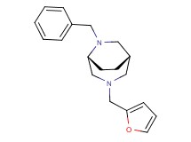 (1S*,5R*)-6-benzyl-3-(2-furylmethyl)-3,6-diazabicyclo[3.2.2]nonane