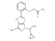 2-{2-[1-(1-cyclopropylethyl)-3-methyl-1,4-dihydroimidazo[4,5-c]pyrazol-5-yl]phenoxy}acetamide