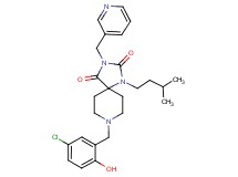 8-(5-chloro-2-hydroxybenzyl)-1-(3-methylbutyl)-3-(3-pyridinylmethyl)-1,3,8-triazaspiro[4.5]decane-2,4-dione