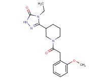 4-ethyl-5-{1-[(2-methoxyphenyl)acetyl]piperidin-3-yl}-2,4-dihydro-3H-1,2,4-triazol-3-one