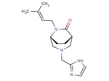(1S*,5R*)-3-(1H-imidazol-2-ylmethyl)-6-(3-methyl-2-buten-1-yl)-3,6-diazabicyclo[3.2.2]nonan-7-one