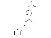 N-[2-(cyclohexylthio)ethyl]-2-(isopropylamino)pyrimidine-5-carboxamide