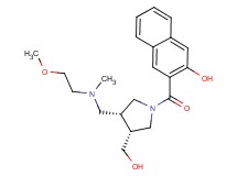 3-[((3R*,4R*)-3-(hydroxymethyl)-4-{[(2-methoxyethyl)(methyl)amino]methyl}pyrrolidin-1-yl)carbonyl]-2-naphthol