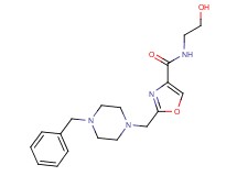 2-[(4-benzylpiperazin-1-yl)methyl]-N-(2-hydroxyethyl)-1,3-oxazole-4-carboxamide