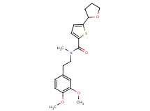 N-[2-(3,4-dimethoxyphenyl)ethyl]-N-methyl-5-(tetrahydro-2-furanyl)-2-thiophenecarboxamide