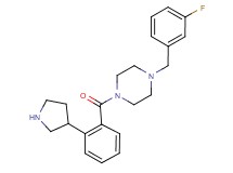 1-(3-fluorobenzyl)-4-[2-(3-pyrrolidinyl)benzoyl]piperazine dihydrochloride