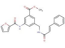 methyl 3-(2-furoylamino)-5-({[(2E)-3-phenyl-2-propenoyl]amino}methyl)benzoate