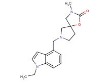 7-[(1-ethyl-1H-indol-4-yl)methyl]-3-methyl-1-oxa-3,7-diazaspiro[4.4]nonan-2-one