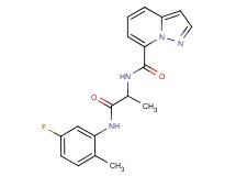 N-{2-[(5-fluoro-2-methylphenyl)amino]-1-methyl-2-oxoethyl}pyrazolo[1,5-a]pyridine-7-carboxamide