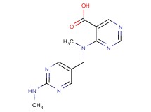 4-(methyl{[2-(methylamino)pyrimidin-5-yl]methyl}amino)pyrimidine-5-carboxylic acid
