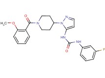 N-(3-fluorophenyl)-N'-{1-[1-(2-methoxybenzoyl)-4-piperidinyl]-1H-pyrazol-5-yl}urea