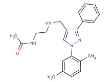 N-[2-({[1-(2,5-dimethylphenyl)-3-phenyl-1H-pyrazol-4-yl]methyl}amino)ethyl]acetamide