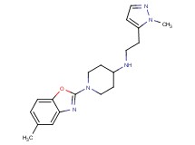 1-(5-methyl-1,3-benzoxazol-2-yl)-N-[2-(1-methyl-1H-pyrazol-5-yl)ethyl]piperidin-4-amine