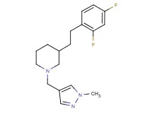 3-[2-(2,4-difluorophenyl)ethyl]-1-[(1-methyl-1H-pyrazol-4-yl)methyl]piperidine
