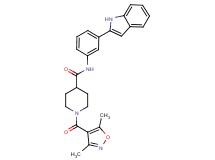1-[(3,5-dimethyl-4-isoxazolyl)carbonyl]-N-[3-(1H-indol-2-yl)phenyl]-4-piperidinecarboxamide