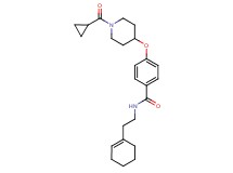N-[2-(1-cyclohexen-1-yl)ethyl]-4-{[1-(cyclopropylcarbonyl)-4-piperidinyl]oxy}benzamide