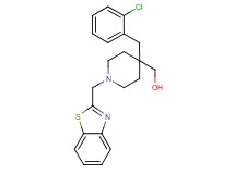 [1-(1,3-benzothiazol-2-ylmethyl)-4-(2-chlorobenzyl)-4-piperidinyl]methanol