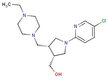 {(3R*,4R*)-1-(5-chloropyridin-2-yl)-4-[(4-ethylpiperazin-1-yl)methyl]pyrrolidin-3-yl}methanol