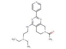 N'-(7-acetyl-2-pyridin-4-yl-5,6,7,8-tetrahydropyrido[3,4-d]pyrimidin-4-yl)-N,N-diethylethane-1,2-diamine