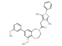 4-[(3,5-dimethyl-1-phenyl-1H-pyrazol-4-yl)acetyl]-9-methoxy-7-(3-methoxyphenyl)-2,3,4,5-tetrahydro-1,4-benzoxazepine