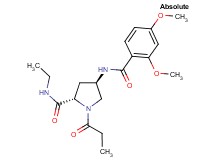 (4R)-4-[(2,4-dimethoxybenzoyl)amino]-N-ethyl-1-propionyl-L-prolinamide
