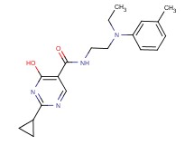 2-cyclopropyl-N-{2-[ethyl(3-methylphenyl)amino]ethyl}-4-hydroxypyrimidine-5-carboxamide