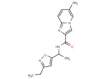 N-[1-(3-ethyl-5-isoxazolyl)ethyl]-6-methylimidazo[1,2-a]pyridine-2-carboxamide