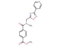 methyl 4-[(methyl{[3-(4-pyridinyl)-1,2,4-oxadiazol-5-yl]methyl}amino)carbonyl]benzoate