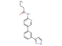 N-{5-[3-(1H-pyrazol-3-yl)phenyl]-2-pyridinyl}butanamide