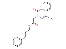 2-(4-methyl-1-oxo-2(1H)-phthalazinyl)-N-[3-(2-pyridinyl)propyl]acetamide