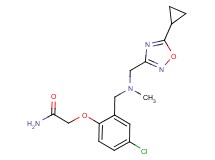 2-(4-chloro-2-{[[(5-cyclopropyl-1,2,4-oxadiazol-3-yl)methyl](methyl)amino]methyl}phenoxy)acetamide