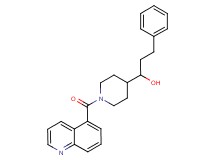 3-phenyl-1-[1-(5-quinolinylcarbonyl)-4-piperidinyl]-1-propanol