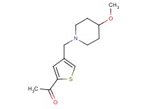 1-{4-[(4-methoxypiperidin-1-yl)methyl]-2-thienyl}ethanone