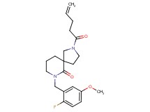 7-(2-fluoro-5-methoxybenzyl)-2-(4-pentenoyl)-2,7-diazaspiro[4.5]decan-6-one